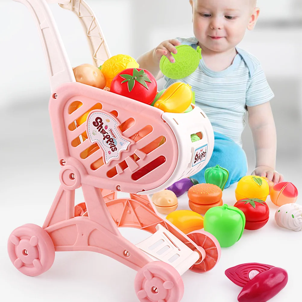 Juguetes Carro de compras para niños, accesorios de cocina, carritos para bebés y niños