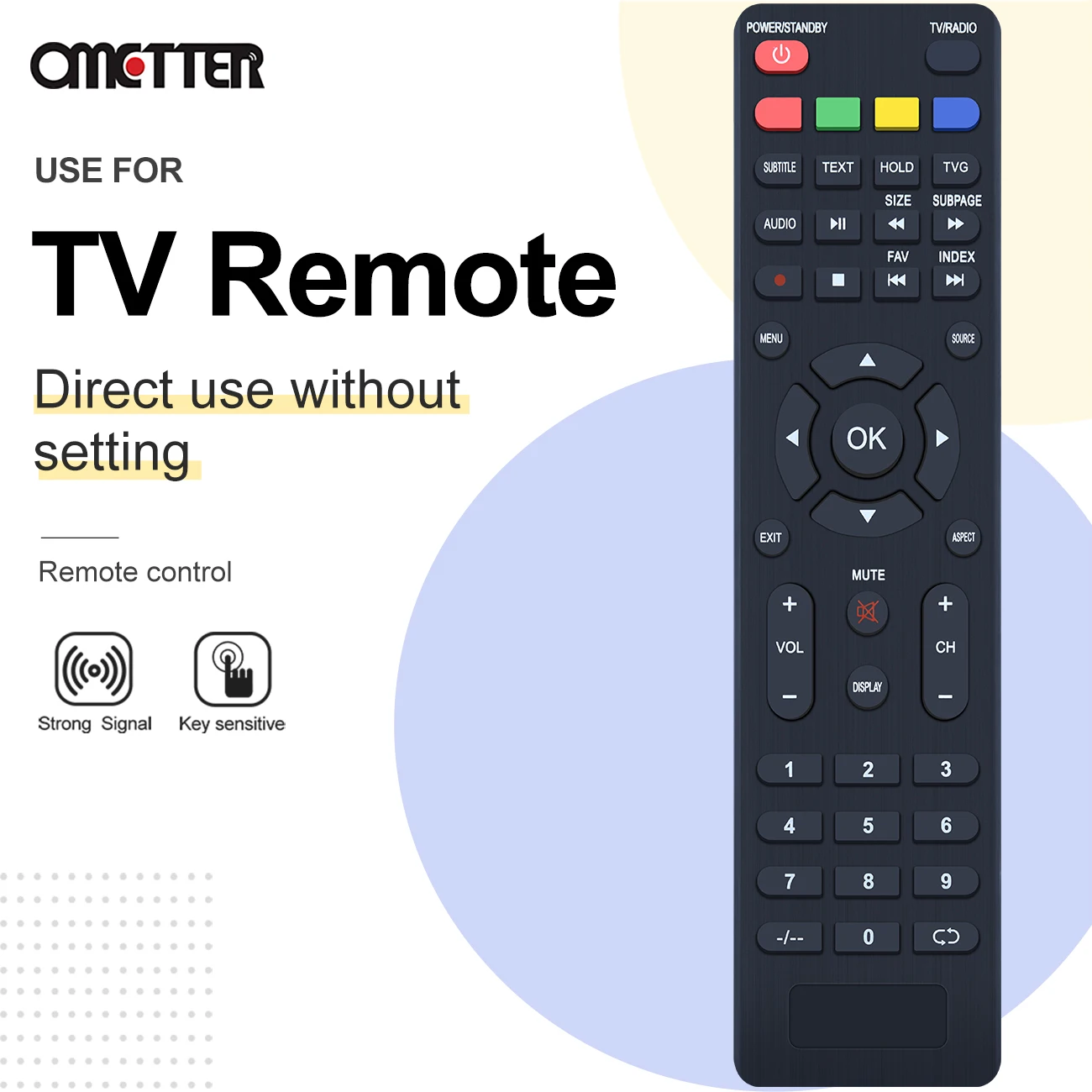 For HIGH ONE HIGHONE 965364-HI5503UHD-MM 964713-HI2402HD-MM 972979-HI3915HD-MM Smart LCD TV Remote Control