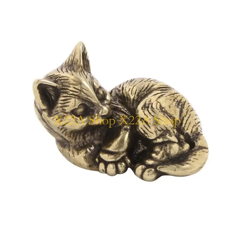 

Unique Decorative Animal Figurine Teas Pet Miniature Cats Sculpture for Car Interior and Desk Decoration Desktop Ornament