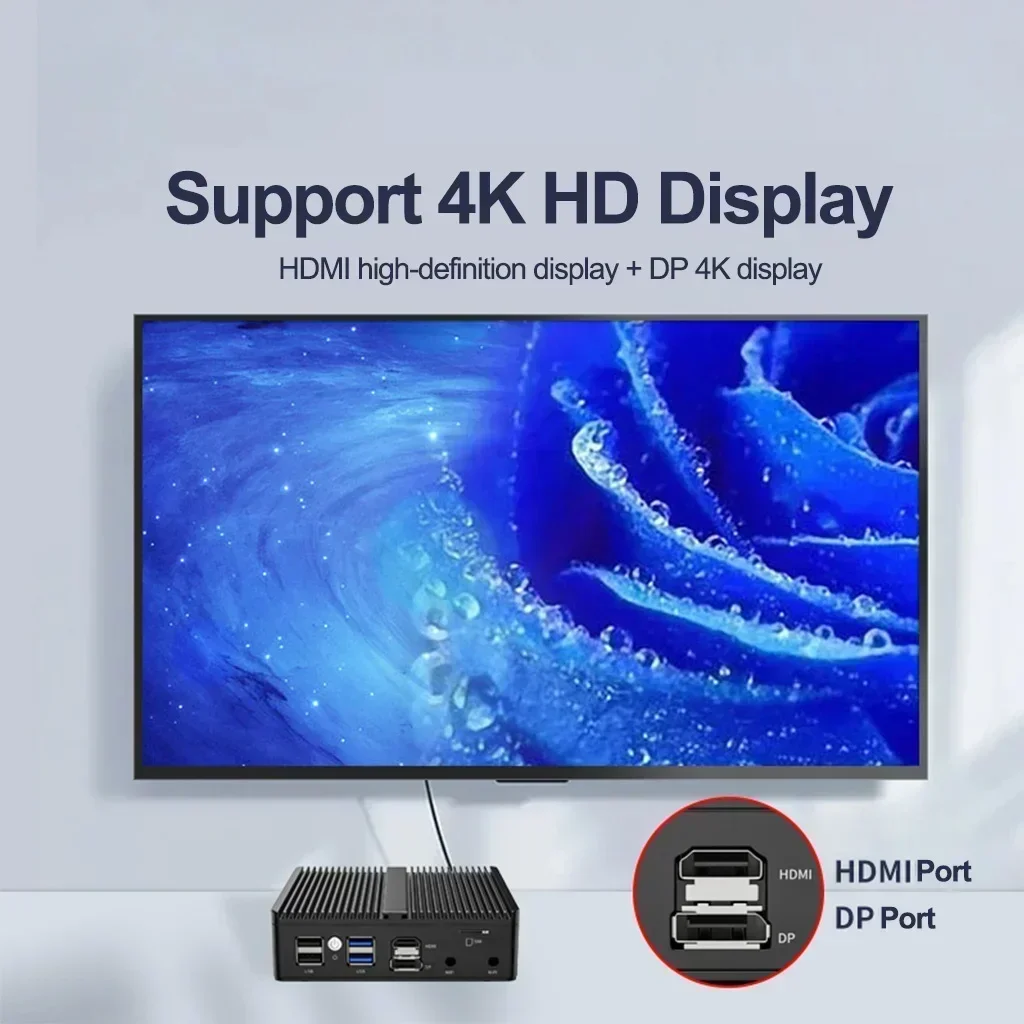 Intel Celeron N5100 Zachte Router Fanless Mini Pc 4x Intel I225 2.5G Lan Pfense Firewall Appliance 2xddr4 Mini Pc Opnsense