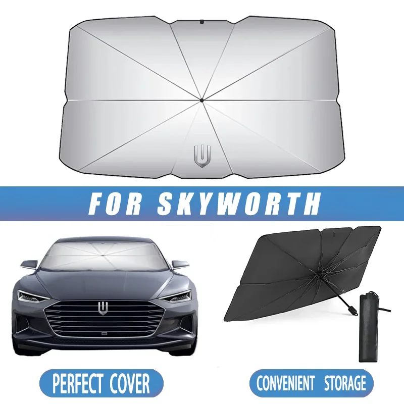 Зонт от солнца на лобовое стекло автомобиля, простая установка, удобный магазин для SKYWORTH HT-i EV6 ET5 K10P D10
