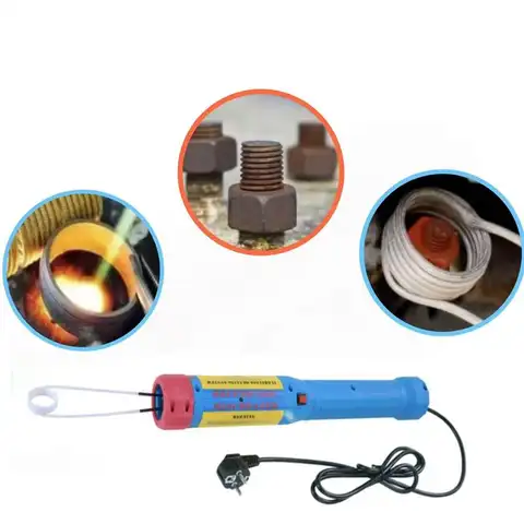 NYA 1100W Mini Flamfria Magnetiska Induktionsvärmare 110V/220V Bilbultborttagare Reparationsverktyg med 3/8 Spolar 6 best sales induktionsvärmare - №1