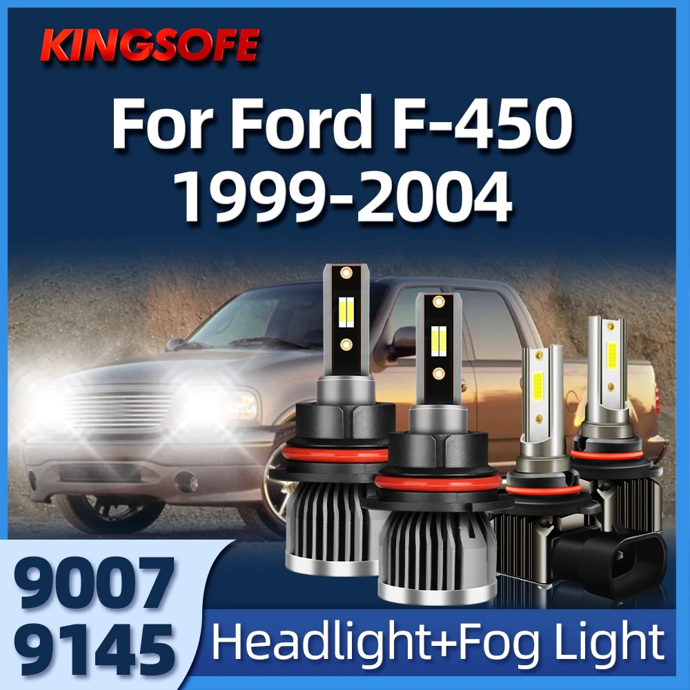 

Led Headlight 6000K 9007 Bulb Fog Light Auto Lamp 26000LM 110W For Ford F-450 1999 2000 2001 2002 2003 2004