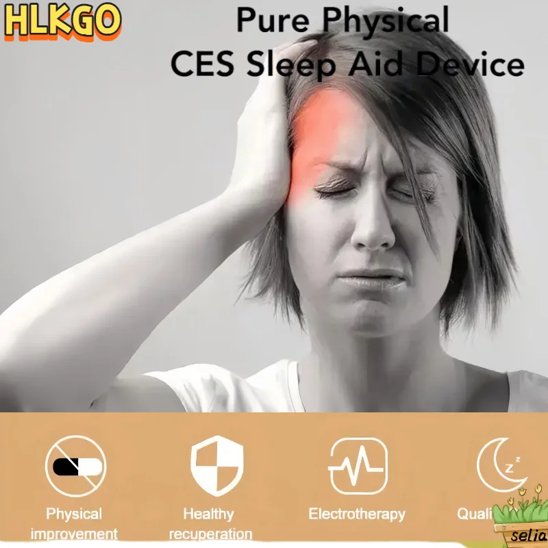

CES Microcurrent Brain Stimulator Sleep Therapy Device with Ear Clips for Home Use Insomnia and Anxiety Relief