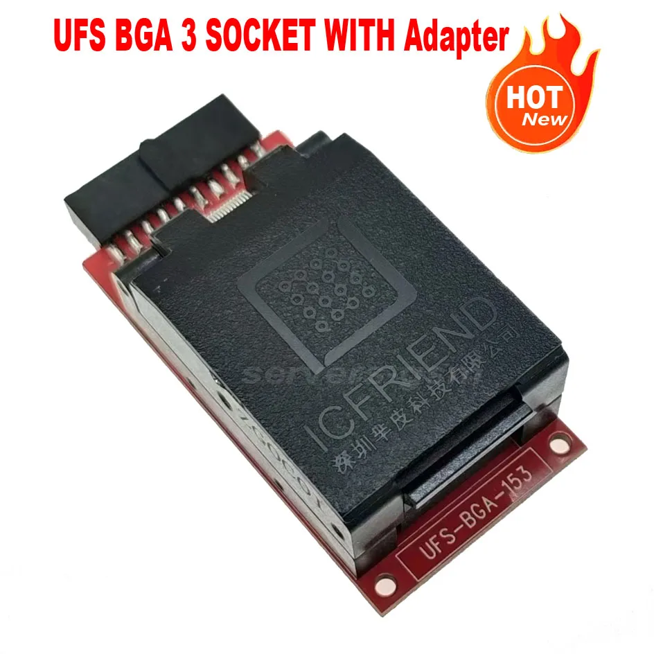 2025 NEW Original ICFriend UFS BGA 3 in 1 Socket with Adapter ,supports BGA153 BGA254 BGA297,  for Easy Jtag Plus Box