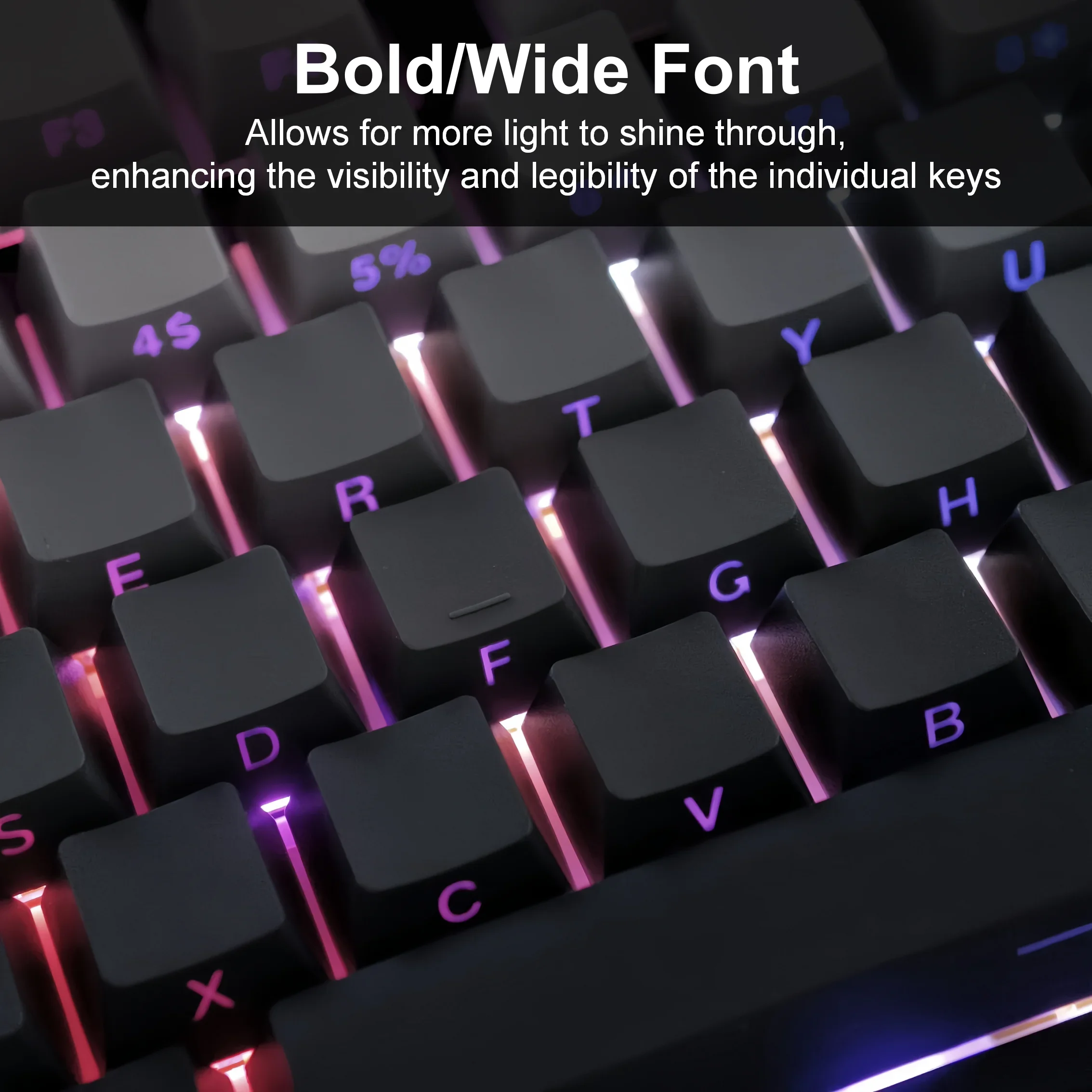 New 10 Gradient Colors PBT Keycaps 134 Keys OEM Profile Double-shot Keycap Set for Mx Cherry Switch Mechanical Keyboard DIY Kit