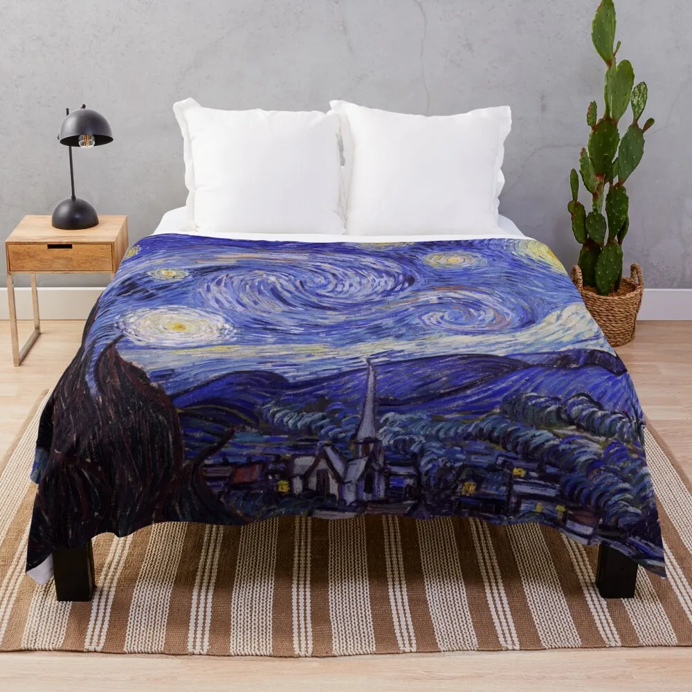 

Vincent Van Gogh Starry Night Throw Blanket Hairy Blanket Stuffed Blankets