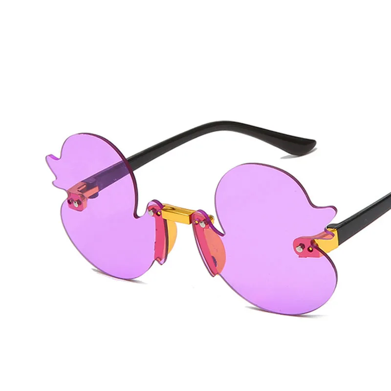 Gafas de sol con forma de pato de dibujos animados para niños, espejo Anti ultravioleta, gafas decorativas para fiesta