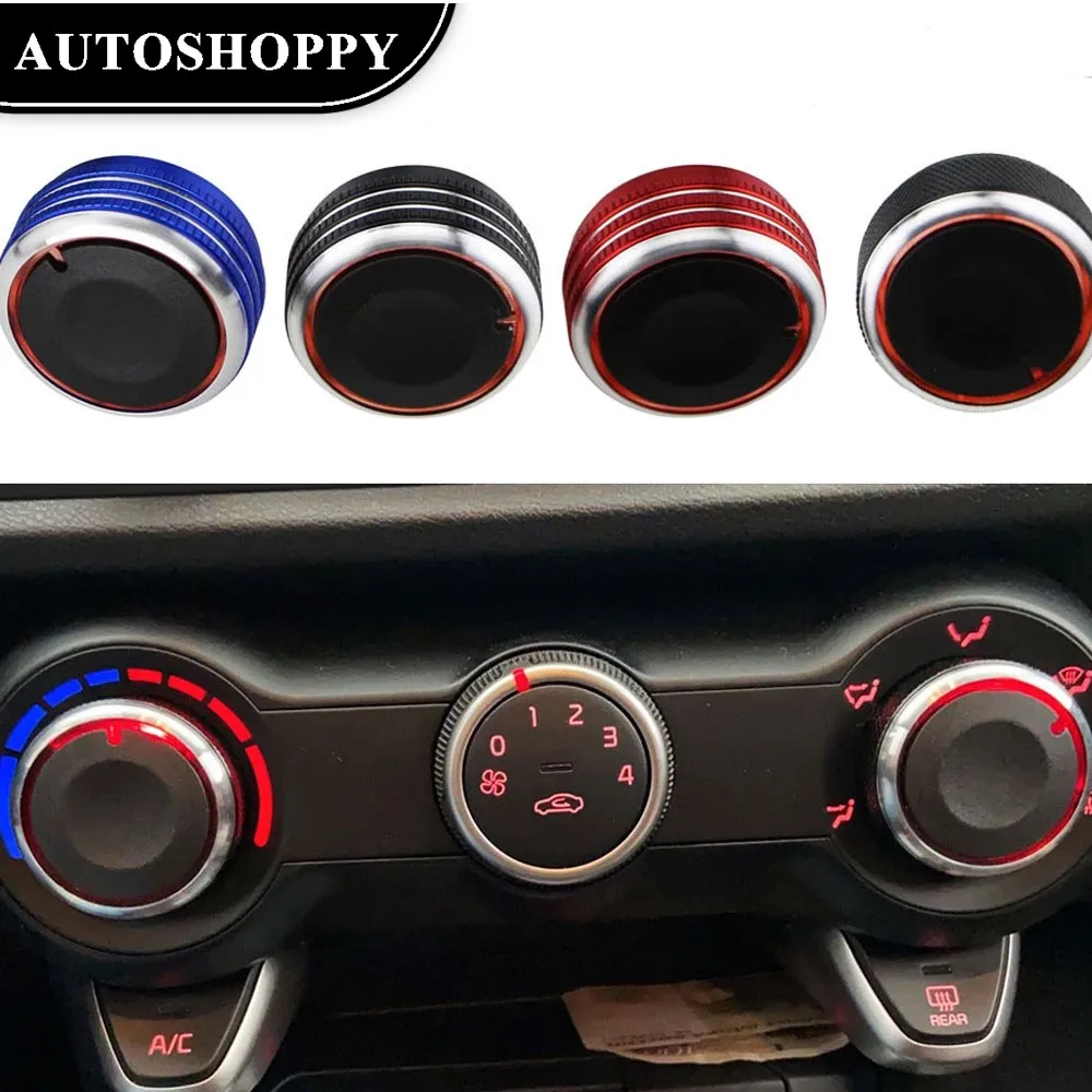 

Durable 2Pcs/set Car Air Conditioning Knob AC Heat Control Switch Knobs for Hyundai Solaris 2017 - 2021 for Kia Rio K2 KX Cross