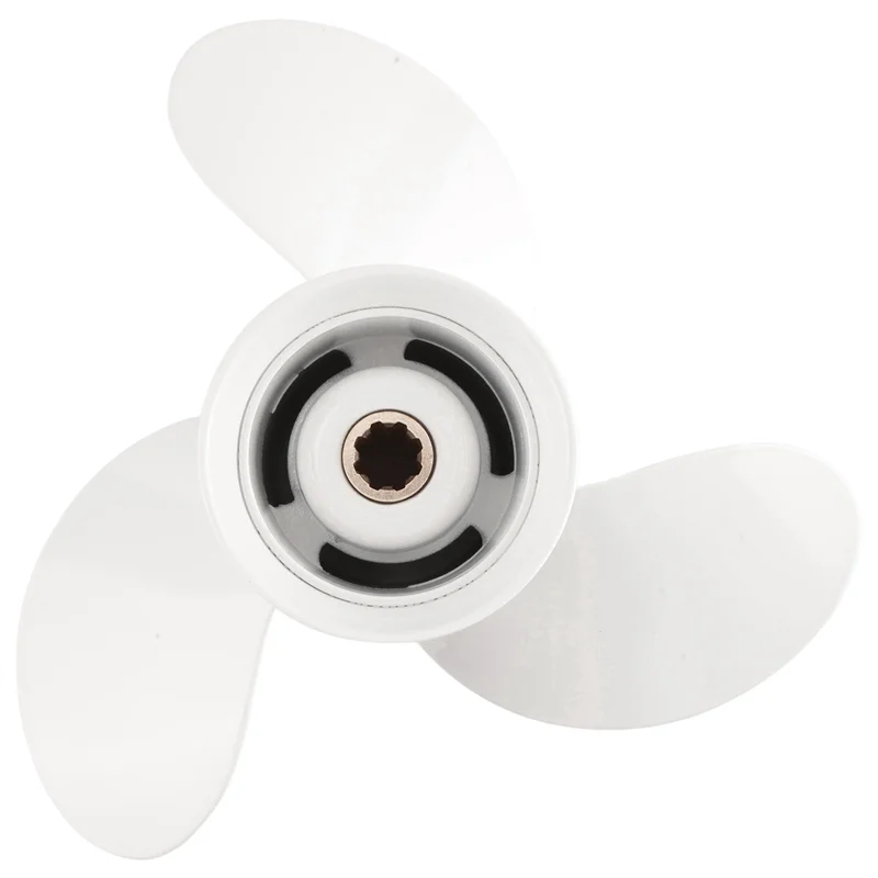 

Universall 2X 9 1/4 X 9-J New Aluminum Alloy 3 Blade Outboard Propeller For 9.9-15Hp