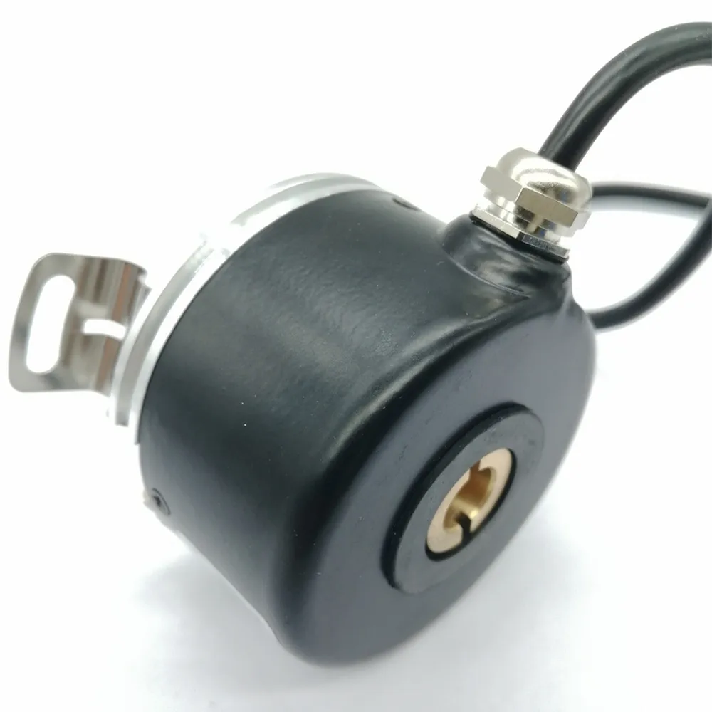 Высокоточный инкрементальный поворотный энкодер GHH58-12G2000BMP526 (замена BHF06.24G2000-12-5) с полым валом 12 мм, 2000PPR, IP50