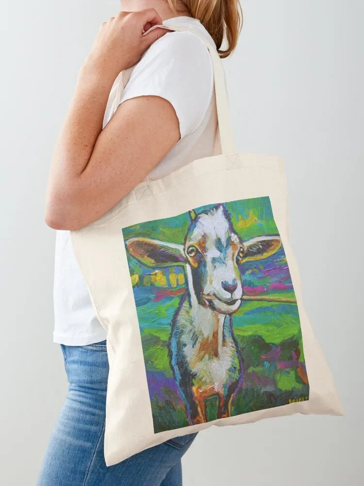 

Theodore the Goat Tote Bag hand bag canvas tote bag Canvas for women supermarket folding