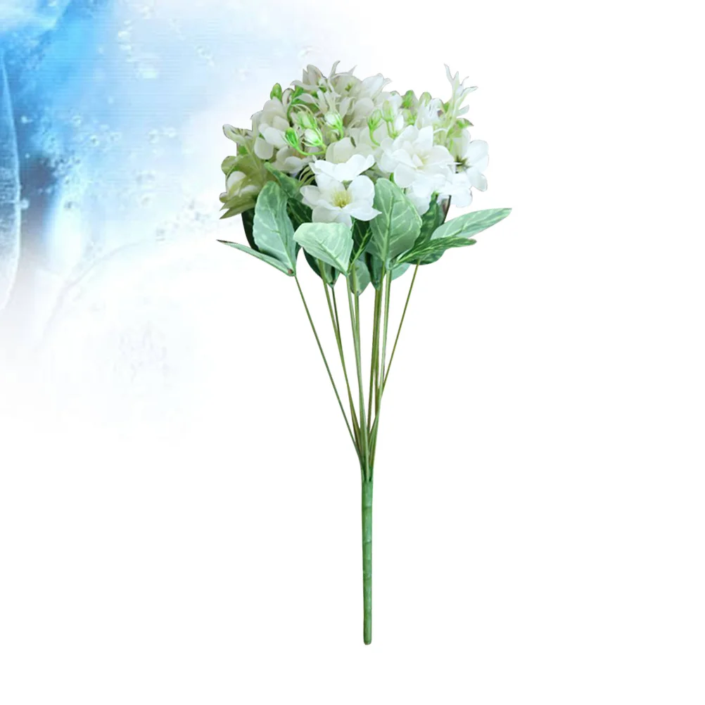 

1Pcs Artificial Gardenia White Lifelike Flower Perfect Home Office Decor Wedding Party Photo Props Simulation Jasmine Fake