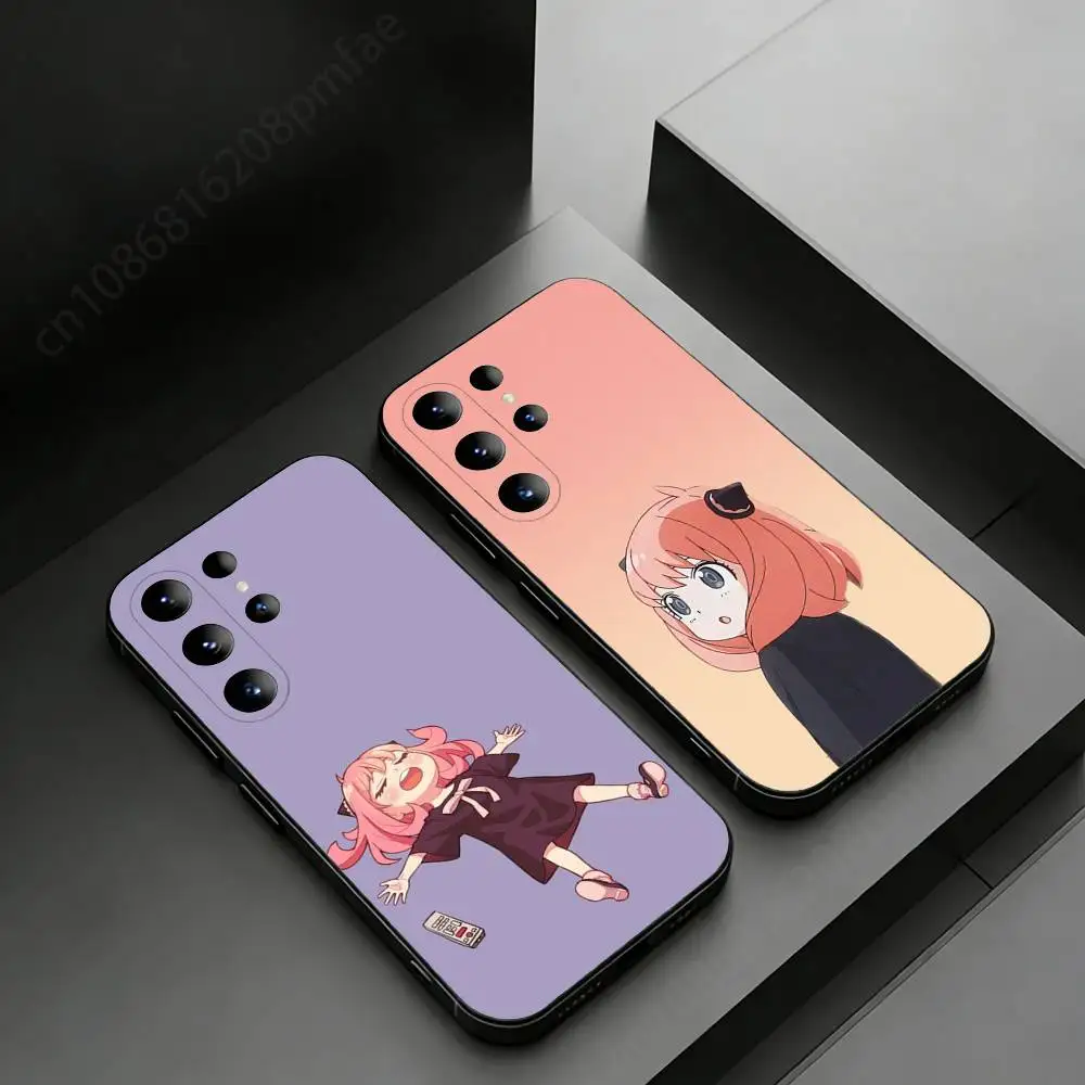 Cute A-Anya F-Forger Phone Case for Samsung Galaxy S20,23 Ultra S24,22 Plus S25,26,21FE TPU Cover