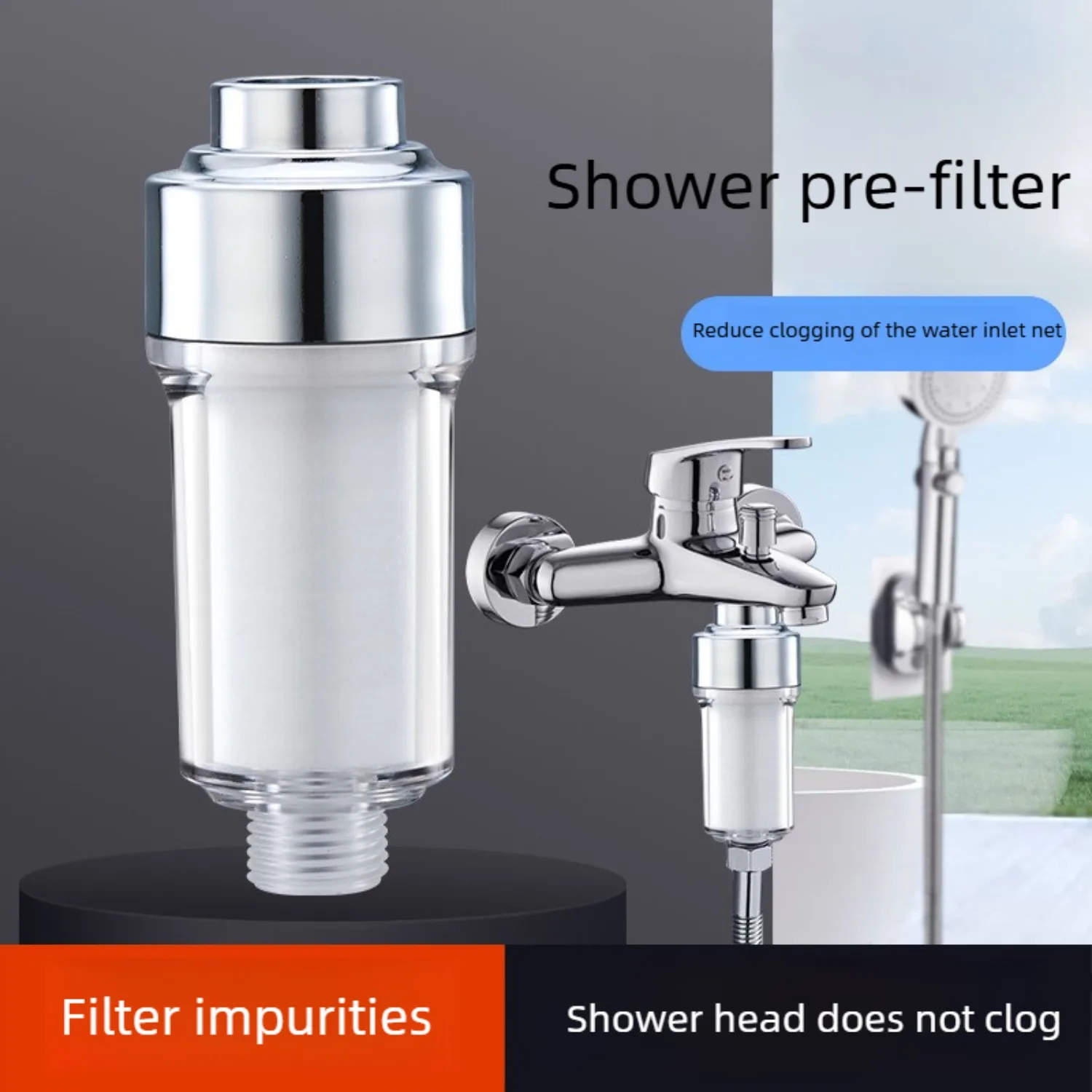 

Shower Filter Prevents Scale,Washing Machine Water Filtration, Faucet Water Purifier Remove 99% Impurities