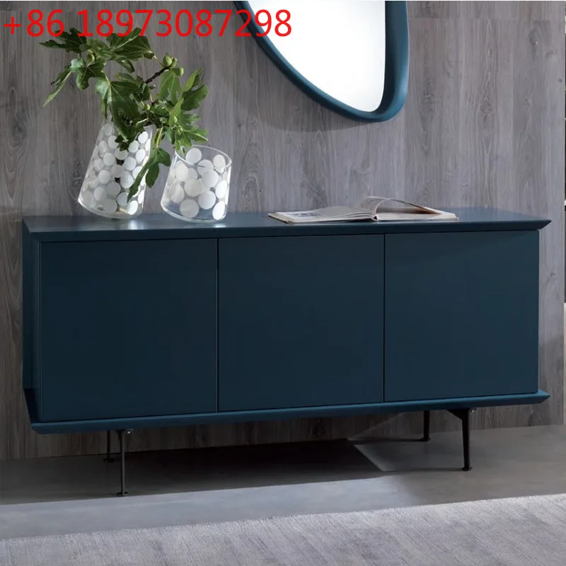 Mobile laterale da pranzo con vernice per pianoforte nordica, mobile TV moderno e semplice per soggiorno, arte del tè