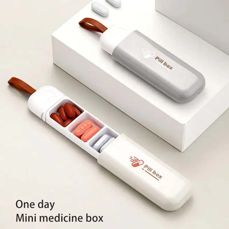 

7-дневная модная портативная коробка для таблеток в скандинавском стиле, диспенсер для таблеток, аптечки, 3 сетки, набор для хранения, органайзер