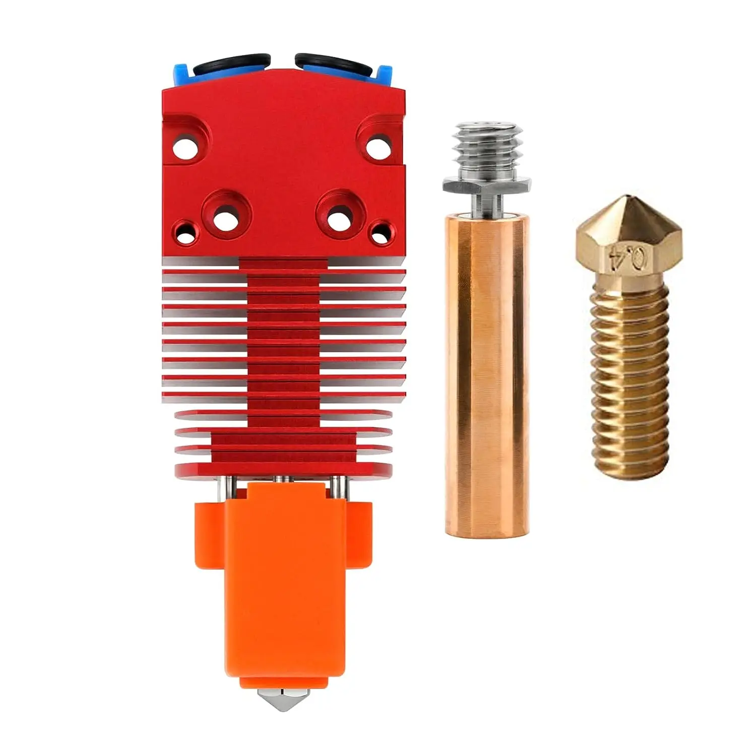 

Upgrade Red Lizard 2in1 Hotend Multi Color High Flow Volcano Hot End Bimetal Heatbreak Plated Copper Nozzle F CR10 Ender3/5 V2