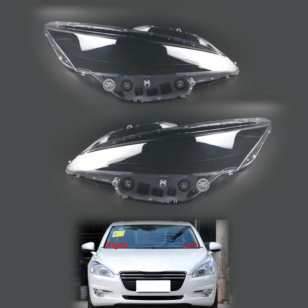 

For Peugeot 508 2011 2012 2013 2014 Car Headlight Cover Lampshade Case Headlamp Lens Shell