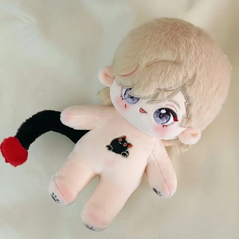 محشوة 20 سنتيمتر أنيمي جينشين تأثير-Incubus Lyney الكرتون أفخم دمية لعبة كوس فستان طفل الكبار تحصيل القطن هدية