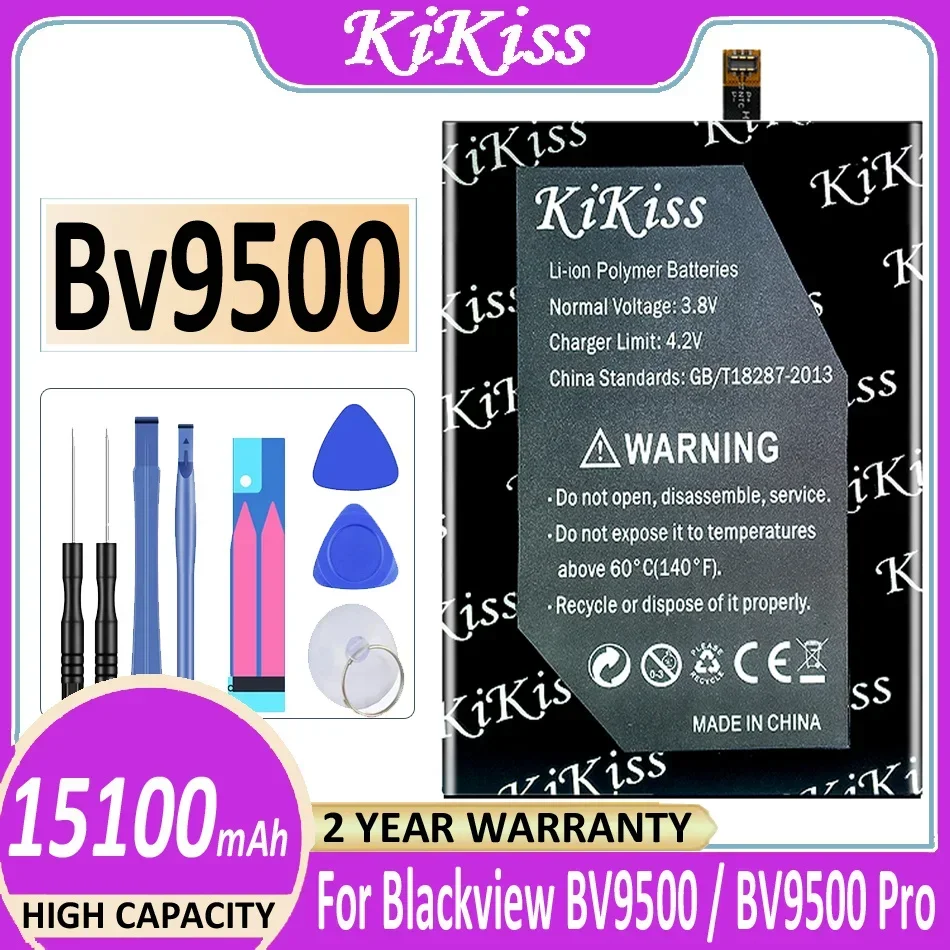 KiKiss 15100mAh BV 9500 Battery for Blackview BV9500 / BV9500 Pro BV9500Pro MT6763T 536380 Phone Batteries