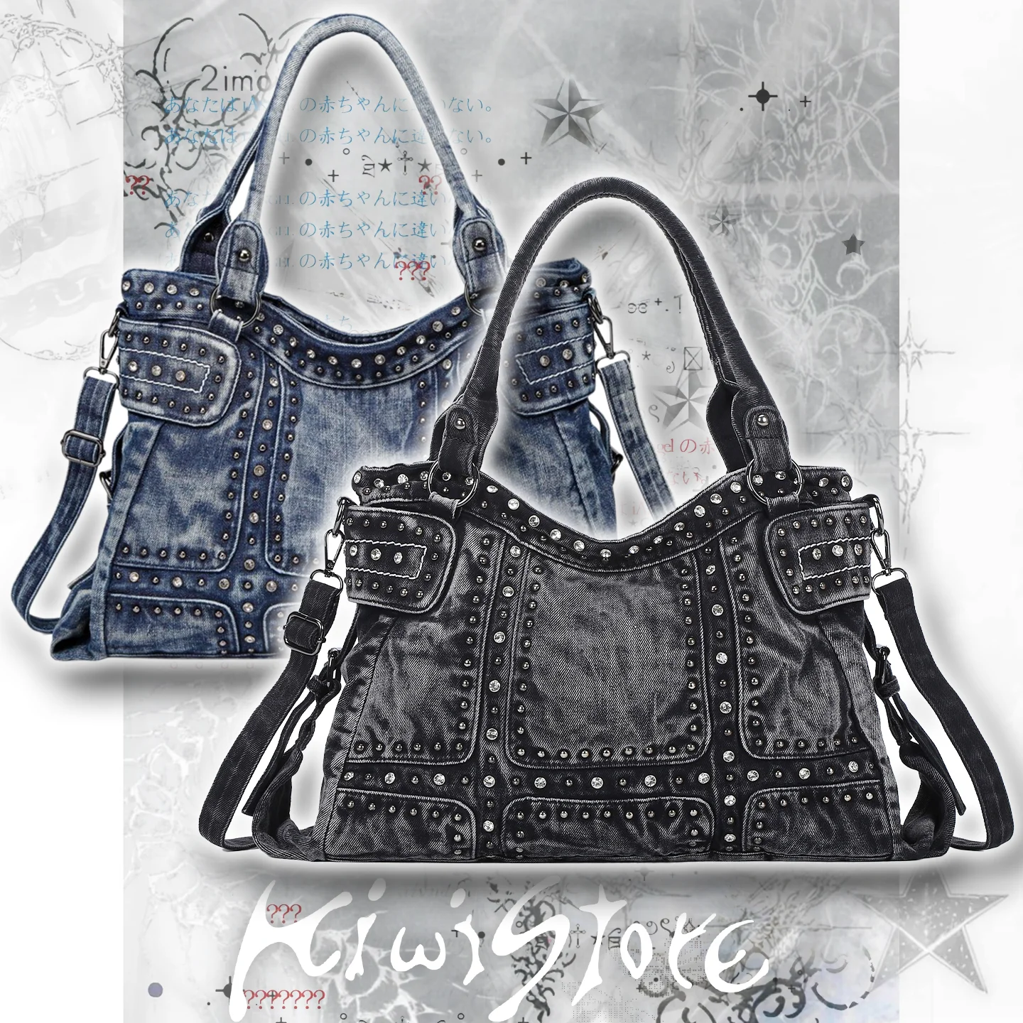 

Винтажный дизайн Y2k, модная джинсовая женская сумка, джинсовые сумки на плечо, сумки для девочек, женские сумки через плечо, кошельки и сумки