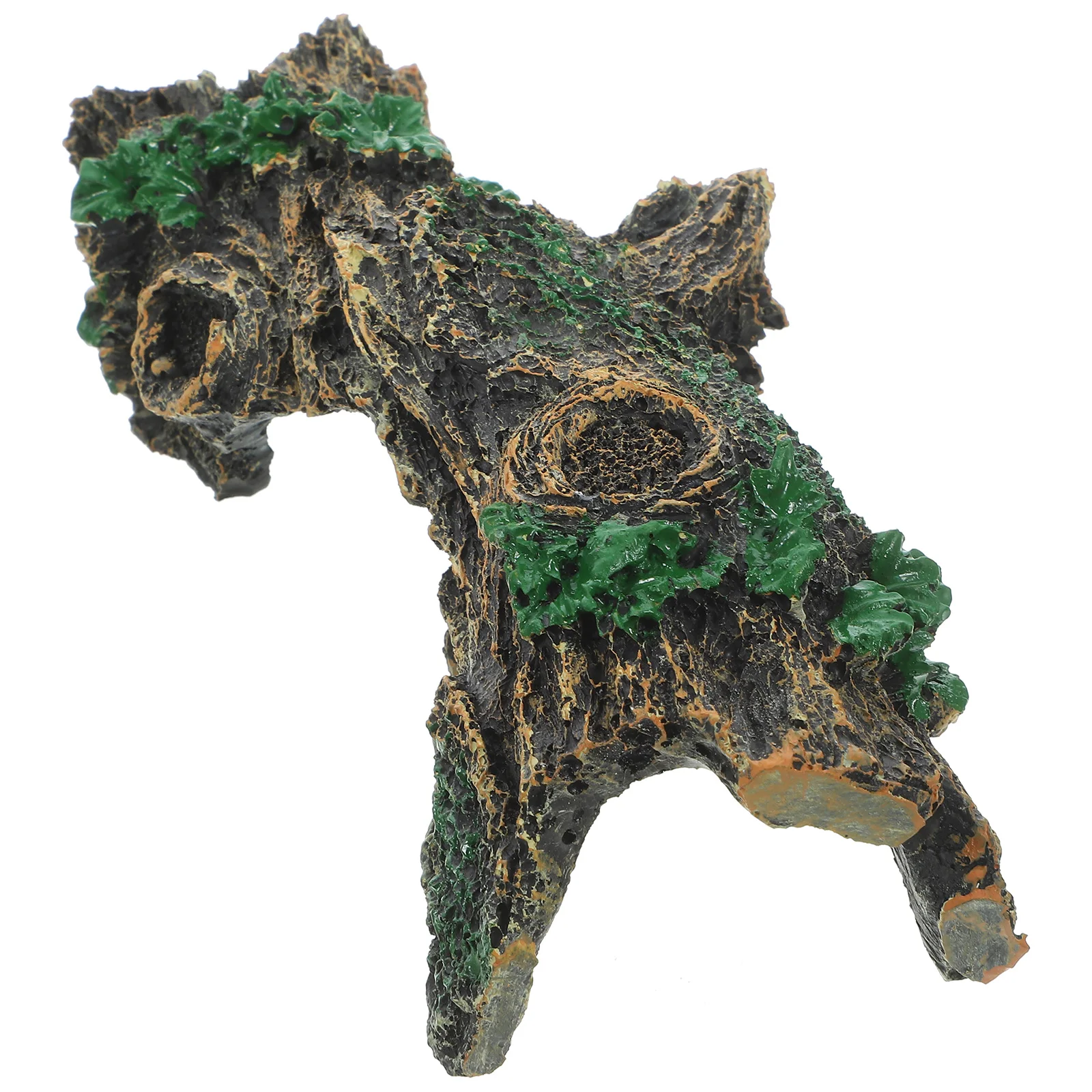 

Simulated Wood Reptile Hide Resin Cave Decoration Practical Shelter Tank Animal nament Durable Safe Accessories