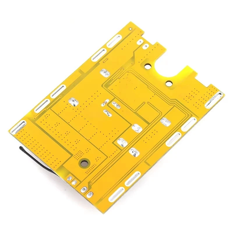 8MOS 4 Alloy 5S 21V Li-ion BMS 5-FET with Temp Protection For Makita Style for High Power Tools Yellow PCB