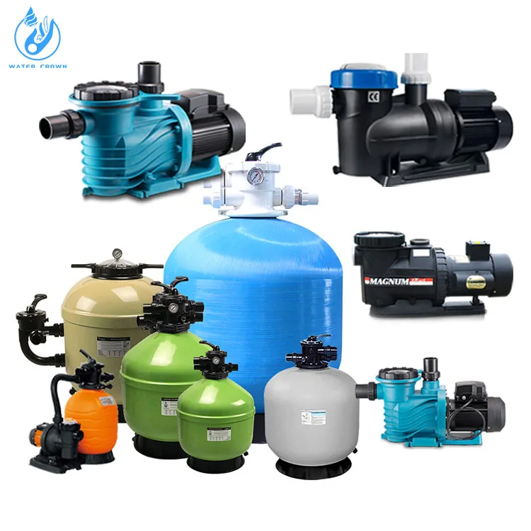 Full Set Swimming Pool Pump Water Sand Filter Wholesale Pool Equipment