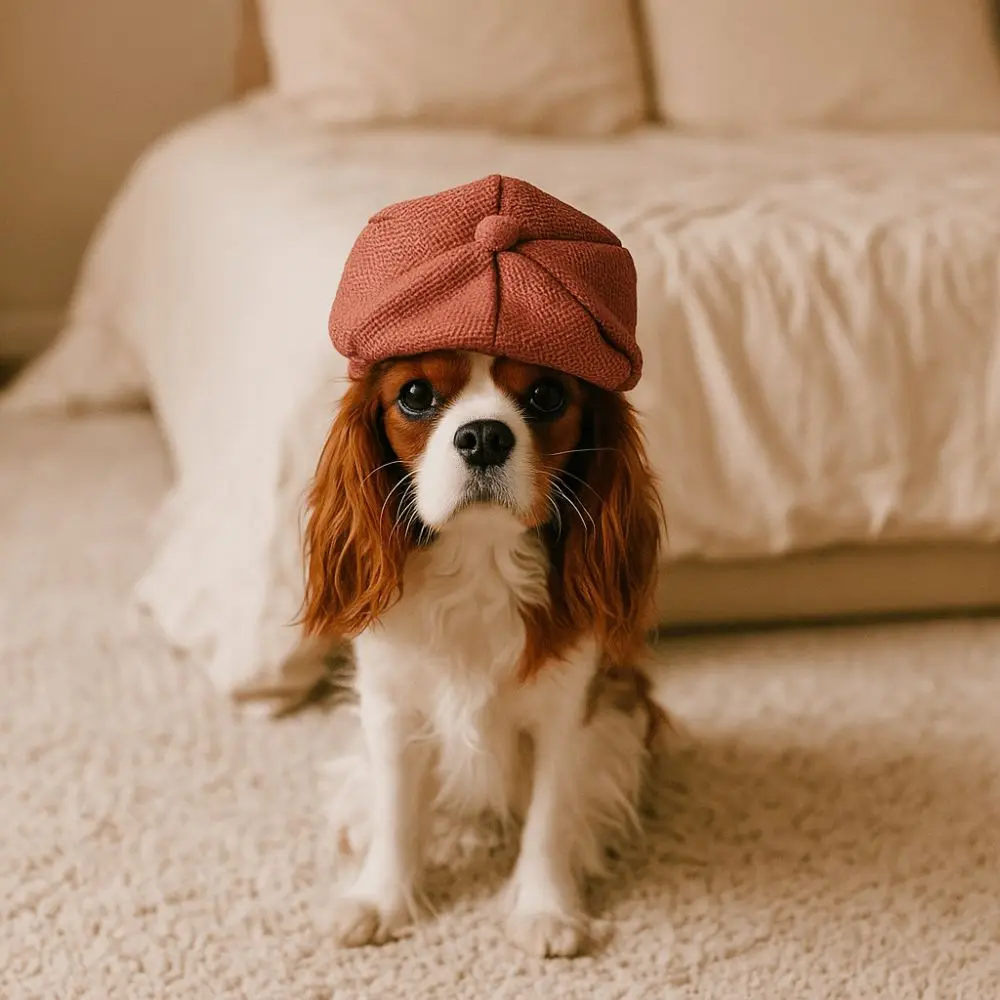 

Pet Costume Accessory Retro Pet Beret Hat Adjustable Three-dimensional Cat Gentleman's Hat Universal Pet Headwear Photo Shoot