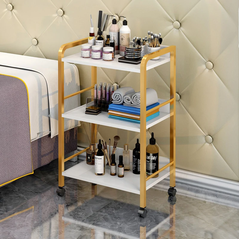 Tattoo Rolling Salon Trolley Medical Cart Storage Beauty Salon Trolley Utility Spa Carrito Auxiliar Salon Furniture BL50ST