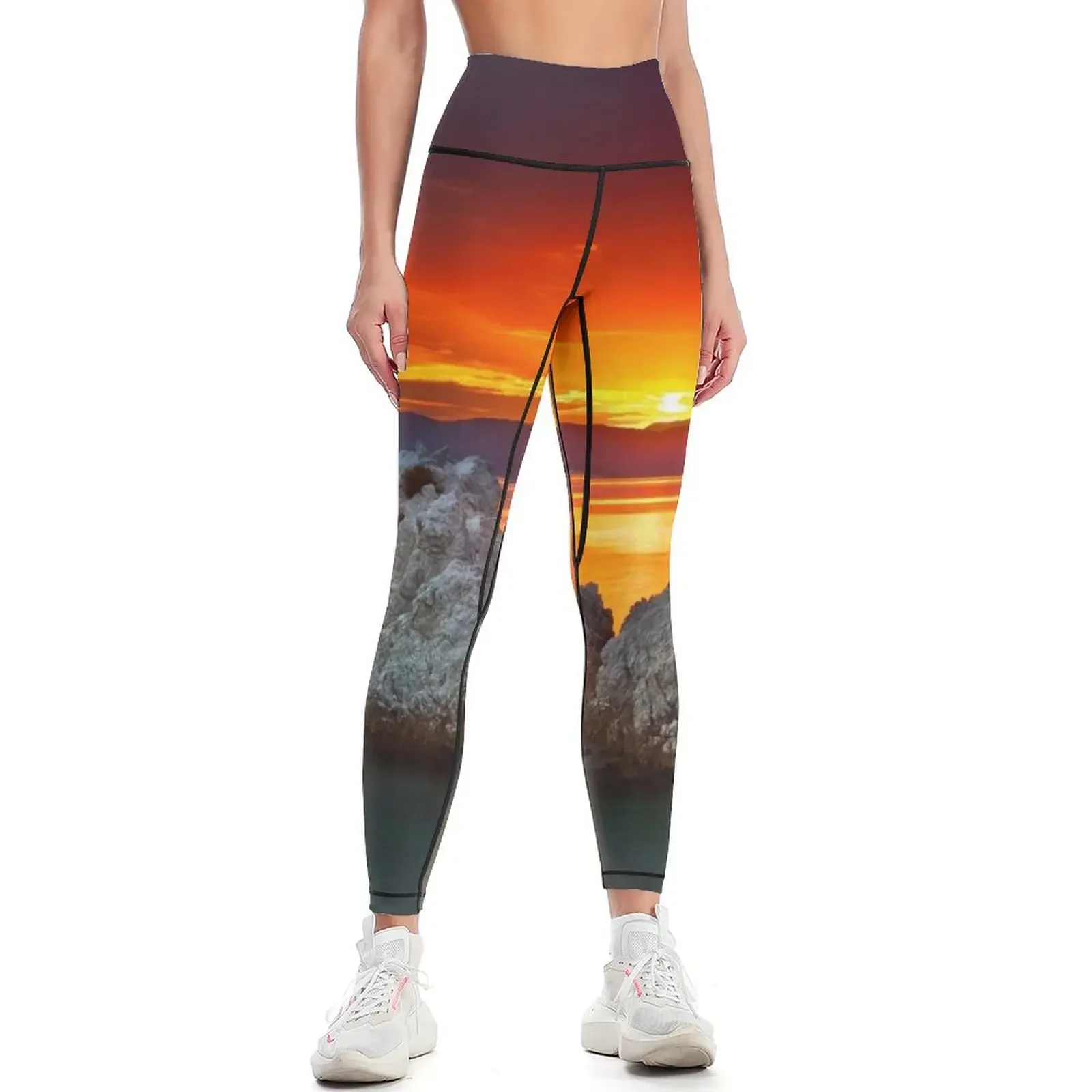 

Sunset in Skopelos Leggings exercise clothing for Women's sports pants Womens Leggings