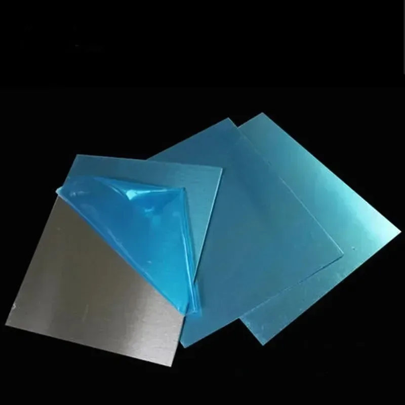 1pcs Aluminum Plate thickness 1.0mm-5.0mm Aluminum alloy square plate Polished Plate Sheet 100x100mm/10x100mm