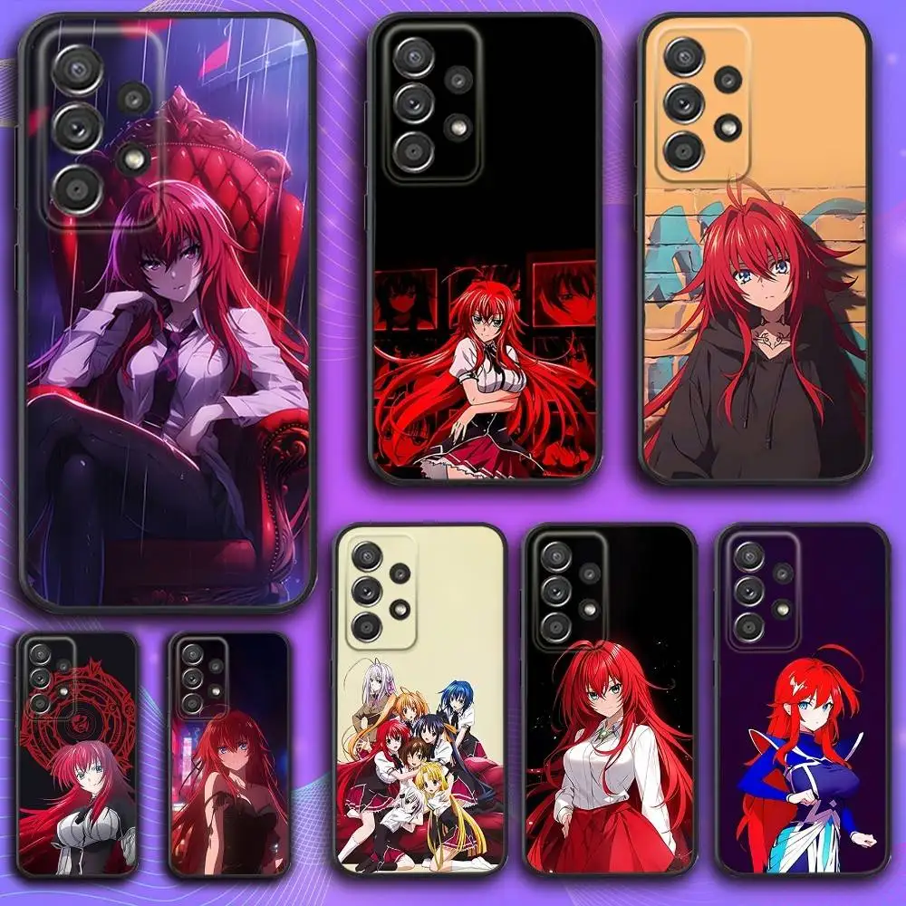 

Чехол для телефона R-Rias High School Gremory для Samsung S 25,24,23,22,30,21,10,9,Ultra,Plus,Lite,FE,4,5 G, мягкий черный чехол