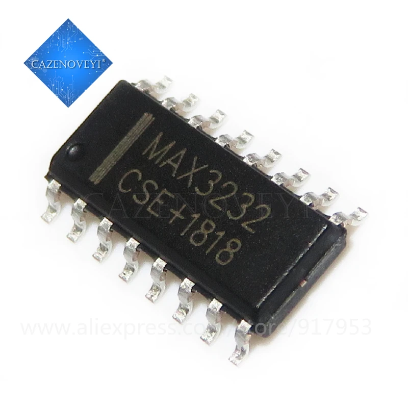 10pcs/lot MAX3232CSE MAX3232 MAX3232ESE SOP-16 RS-232 Interface IC 3-5.5V MultiCh Line Driver/Receiver new original In Stock