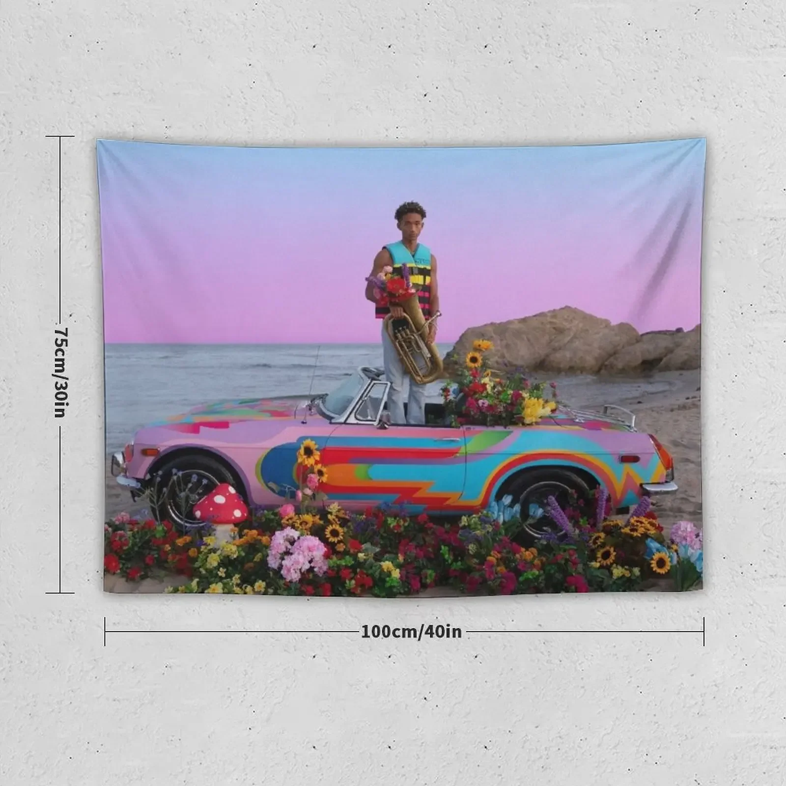 CTV3 Jaden Smith - Cool Tape Volume 3 Tapestry Wall Hangings Decoration Cute Decor Decor For Room Aesthetics For Room Tapestry