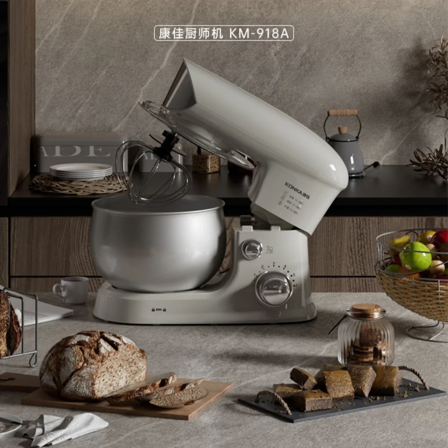 KONKA 3L Household Multifunctional Chef Machine: Dough Mixer & Automatic Egg Beater  hand mixer electric