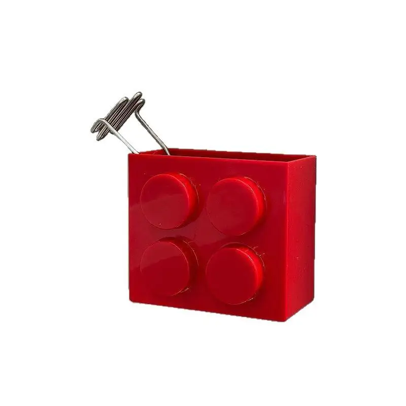 [E] Magnetic Wall-Mounted Narrow-Edge Kitchen Straw Cling Film Storage Box Refrigerator Side Storage Rack