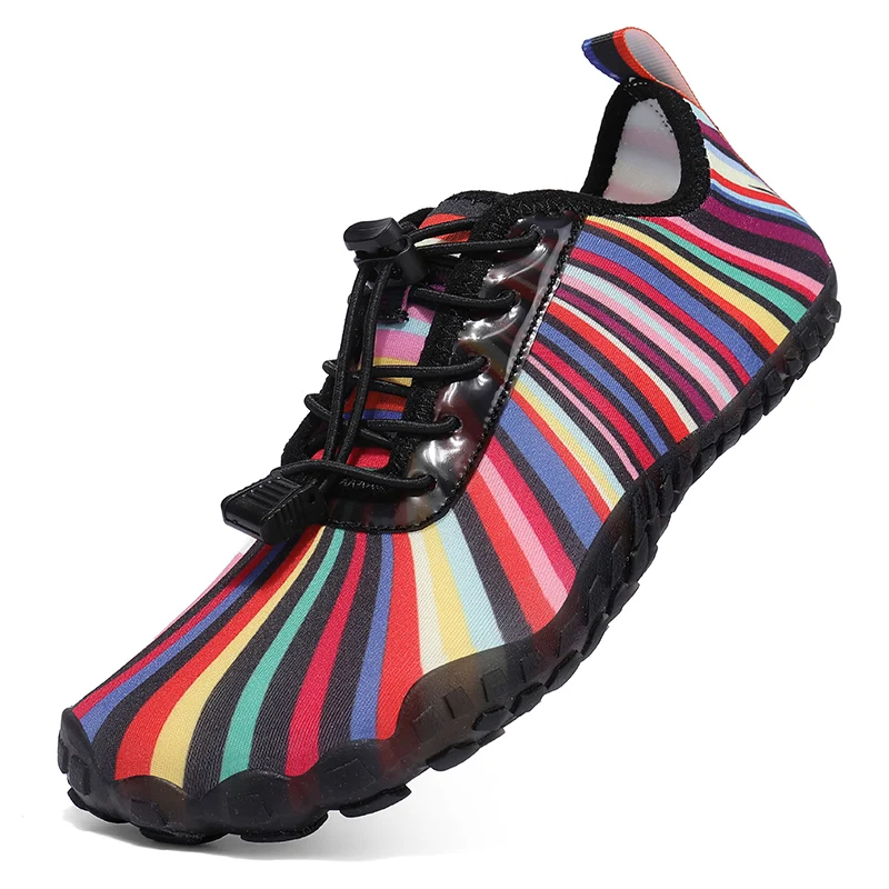 New Colorful Fashion Aqua Shoes for Women Barefoot Quick-drying Swimming Sock Shoes Non-slip Outdoor Upstream Wading Shoes
