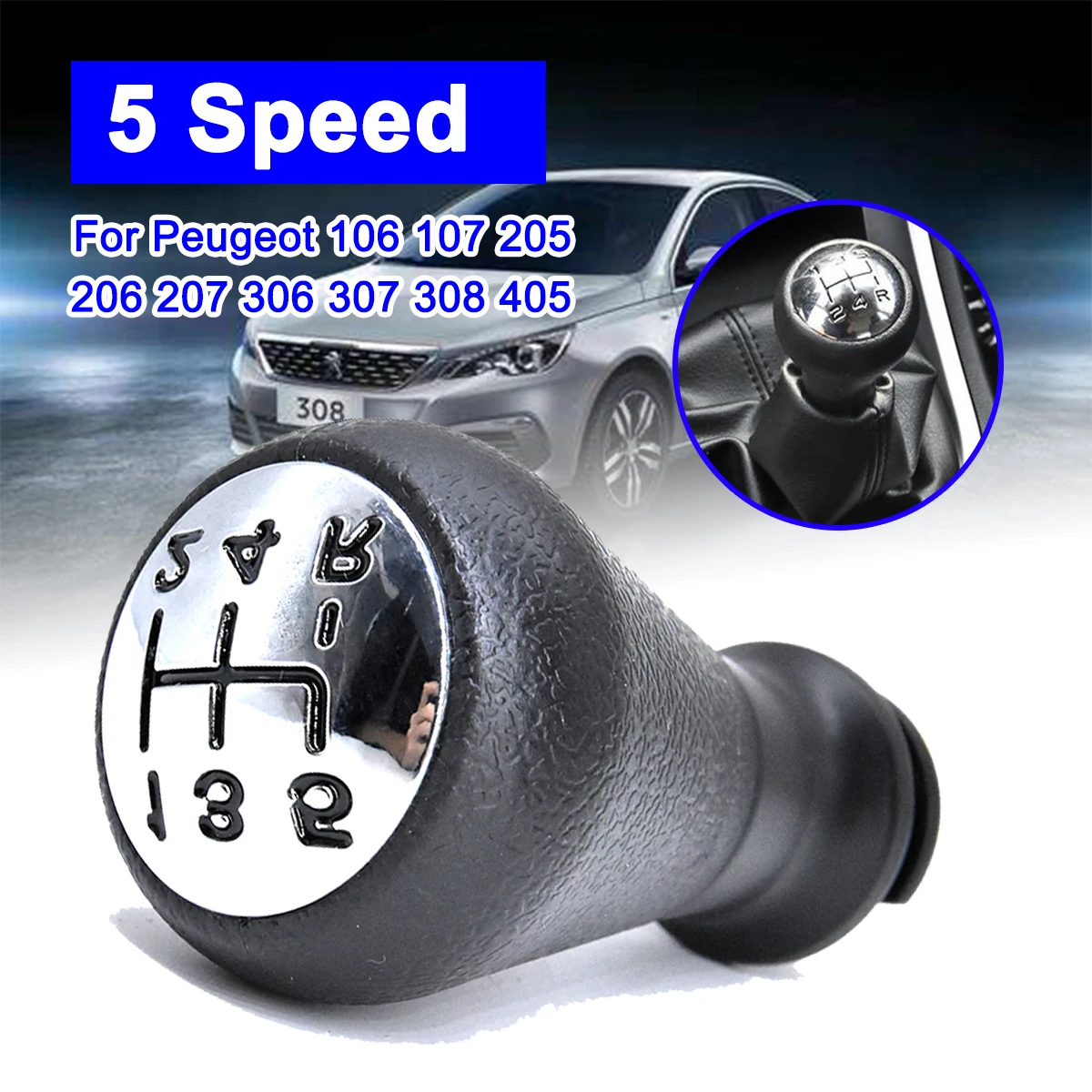 Gear Shift Knob Stick Manual Shift Lever 5 Speed Car for Citroen Saxo C2 C3 for Peugeot 106 107 205 206 207 306 307 308 405