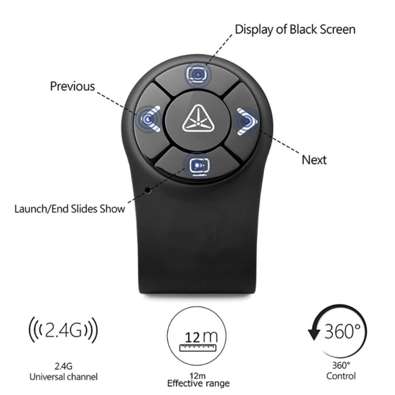 Presentation Remote Clicker PPT Clicker Finger Ring Remote Control for PPT Slide