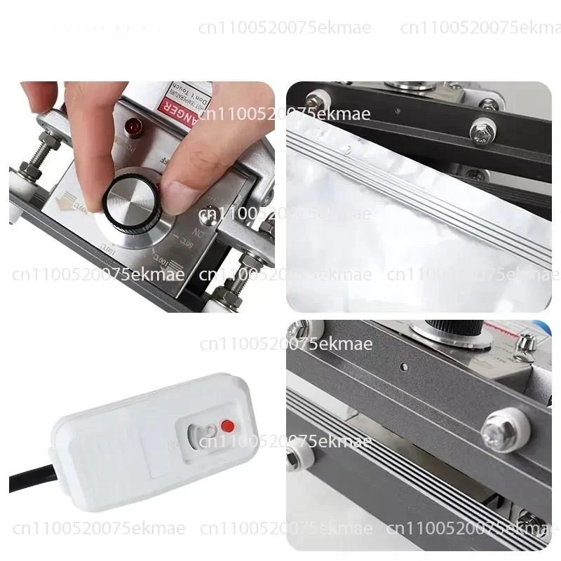 300mm Hand Clip Electric Sealing Machine, Heart-shaped Plastic Bag Sealer for Plastic Film & Aluminum Foil Packaging