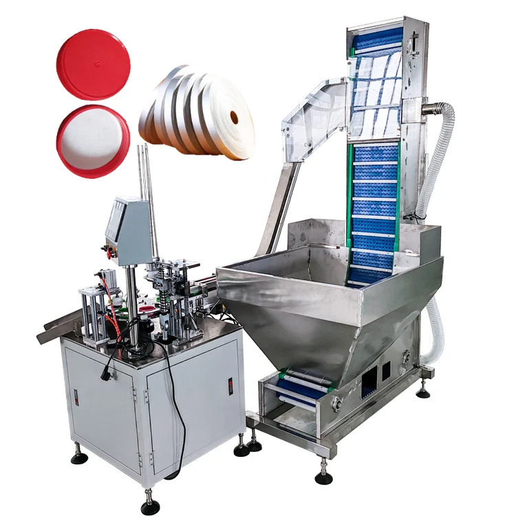 High Speed Automatic Cap Wad Inserting Machine for Plastic Bottle Caps
