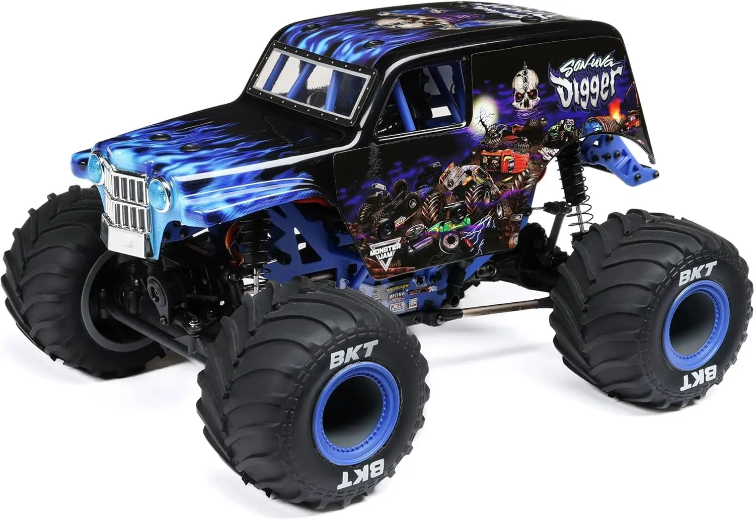 

1/18 Mini 4X4 Brushed Monster Truck RTR with 2S Battery and Charger Included, Blue