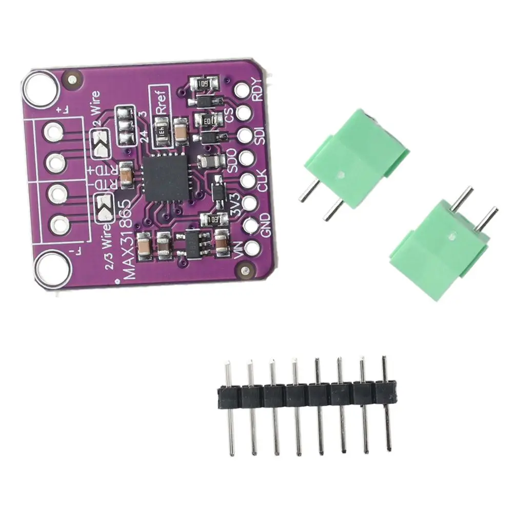 Sensor de termopar de temperatura RTD de 3,3 V/5V MAX31865 PT100-PT1000 módulo amplificador de Sensor de temperatura para Arduino DIY