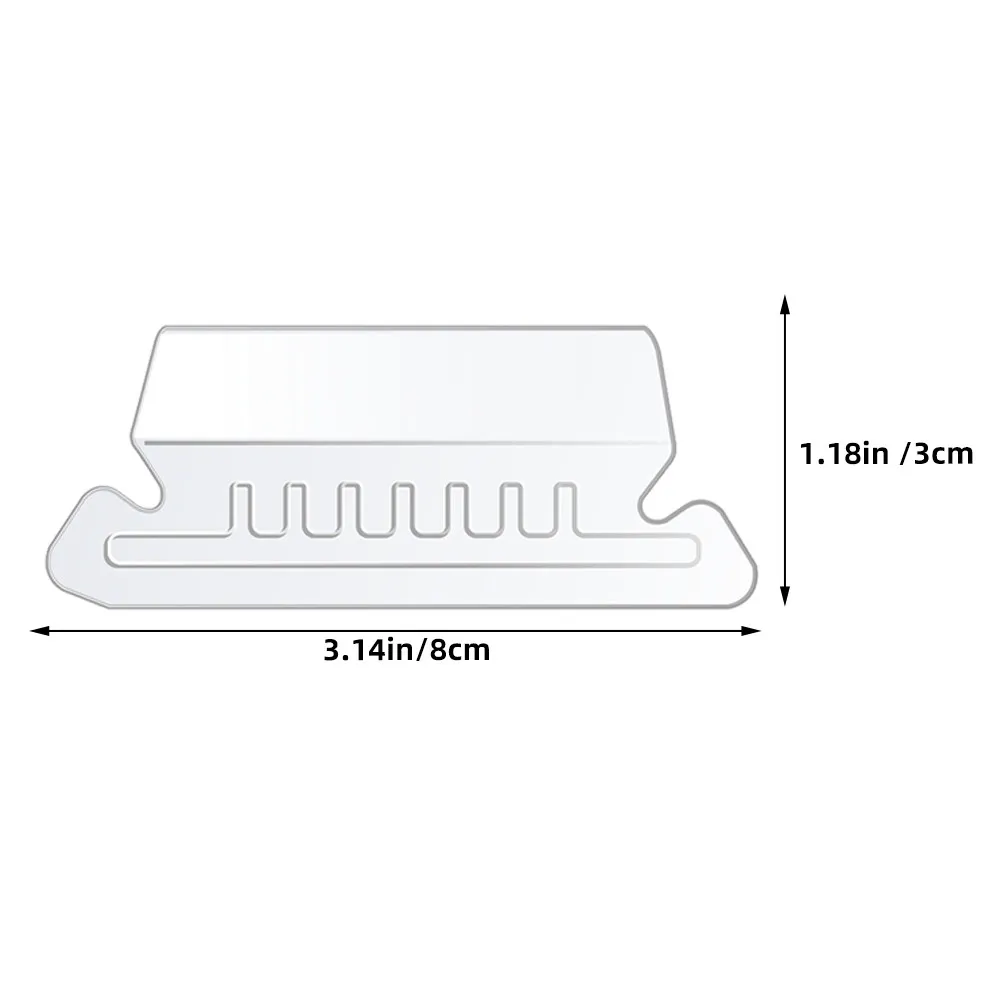 100Pcs File Identification Folder Tabs Detachable Small Hanging PVC File Folder Labels Classification Index Tab Office Supplies
