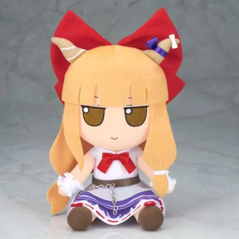 Stuffed 20cm TouHou Project Cute Suika Ibuki Doll Plush Toy for Kids Fan Cosplay Birthday Holiday Gifts Collect XMAS Decorate