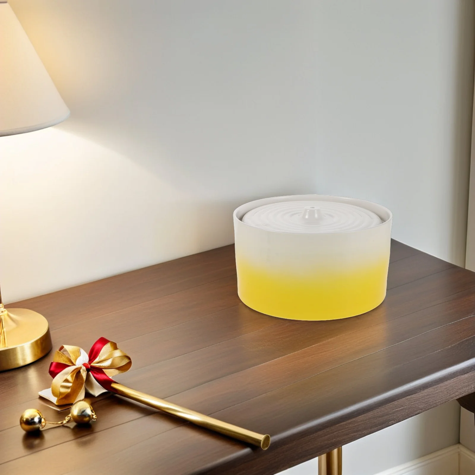 

Heated Ceramic Cat Water Fountain 1300Ml Automatic Quiet Drinking Dispenser Large Capacity Indoor Pet Fountain for Multiple Cats