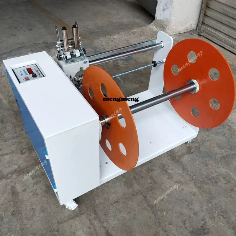 New arrive 500mm Diameter Mask Edge Winder Meltblown Non-Woven Curling Side Strip Rewinder Blown Film Bag Making Equipment
