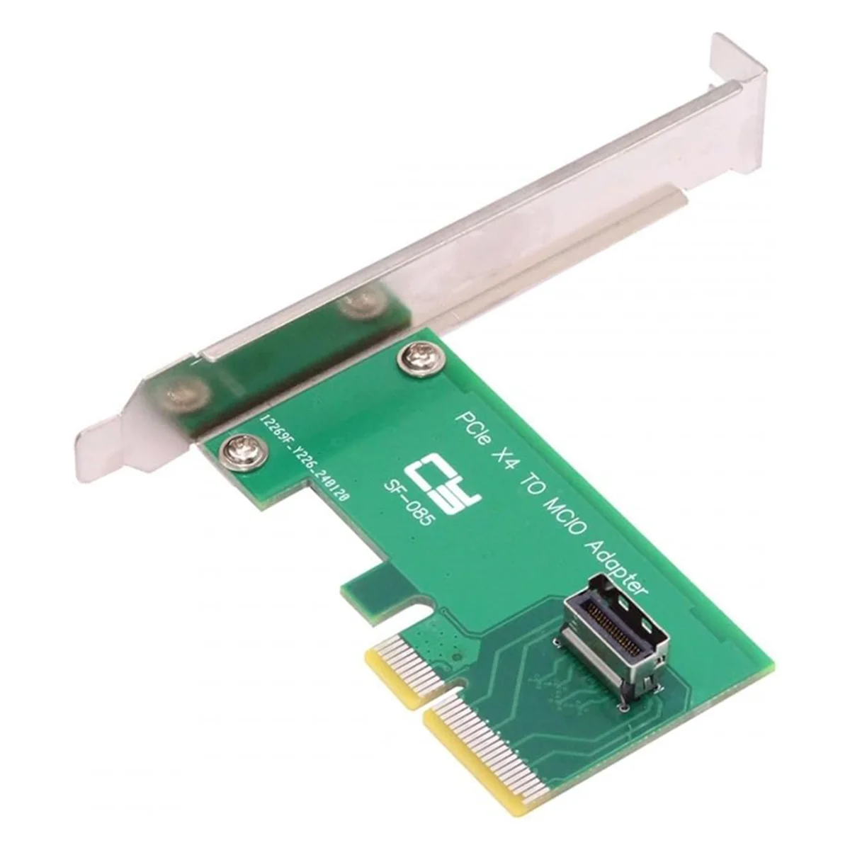 PCI-Express Card 5.0 4.0 4X to MCIO Mini Cool Edge IO Female Host Adapter for PCIe Nvme U.2 SSD Adapter Card